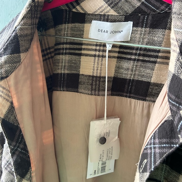 Dear John Black and Cream Plaid Shirt - Picture 3 of 5